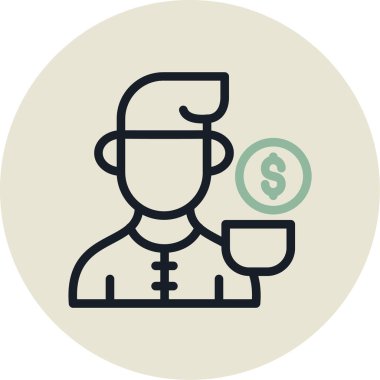 kahve ikonu vektör illüstrasyonu