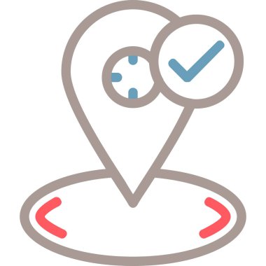 gps konum GPS simgesi düz biçimli