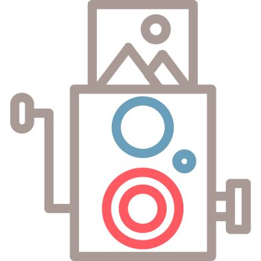 kamera simgesi vektör illüstrasyonu