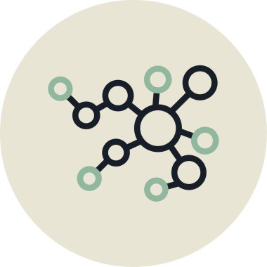 Çemberli veri depolamasının vektör simgesi