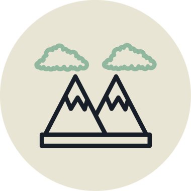 dağ manzarası vektör çizimi