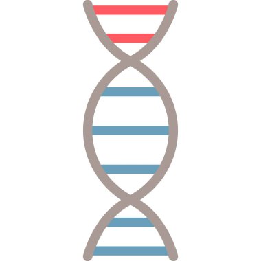 DNA molekülünün simge vektör illüstrasyon izole