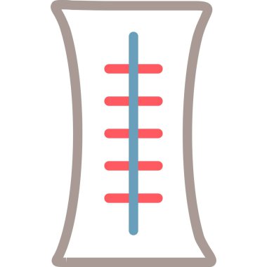 Test tüpü. Web simgesi basit illüstrasyon