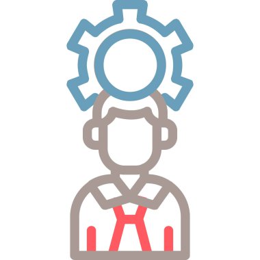 iş simgesi vektör illüstrasyonu