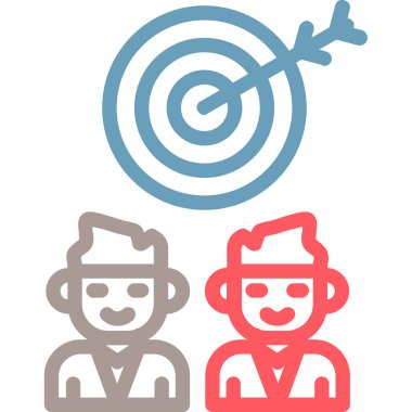 Hedef. Web simgesi basit illüstrasyon