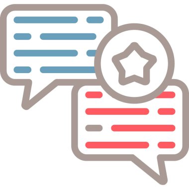 Konuş. Web simgesi basit illüstrasyon