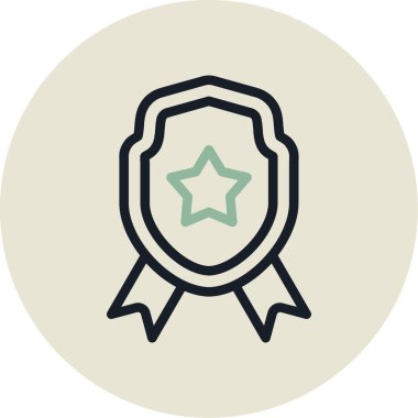 Ödül. Web simgesi vektör illüstrasyonu