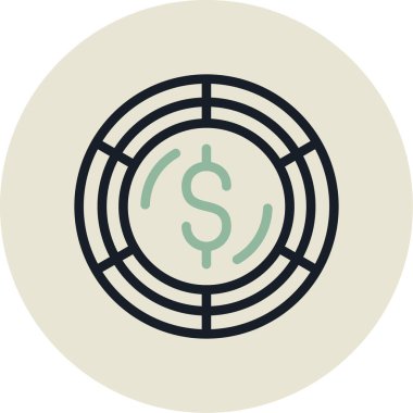 para simgesi vektör illüstrasyonu