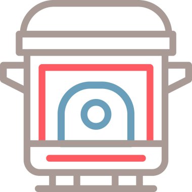 Sobanın bir simgesinin vektör çizimi