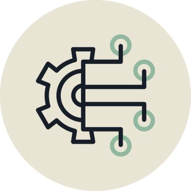 Bir simgenin vektör illüstrasyonu