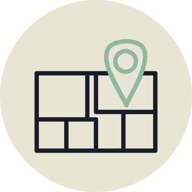 konum simgesi, vektör simgesi