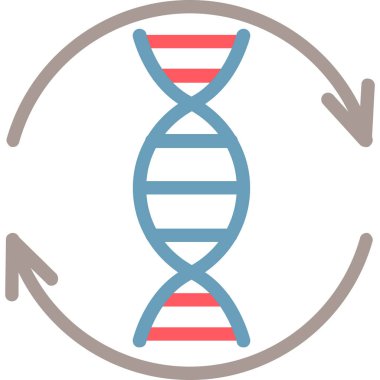 DNA simgesi vektör illüstrasyonu