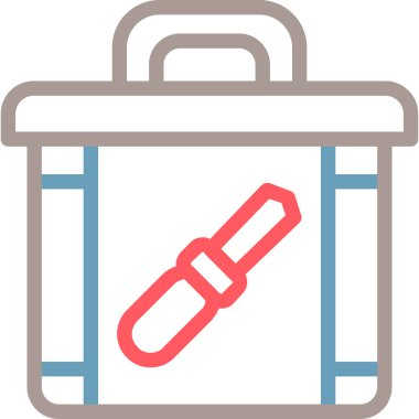 Boya Fırçası. Web simgesi basit illüstrasyon