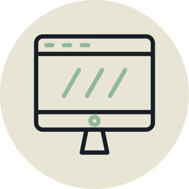 Web simgesi vektör illüstrasyonu