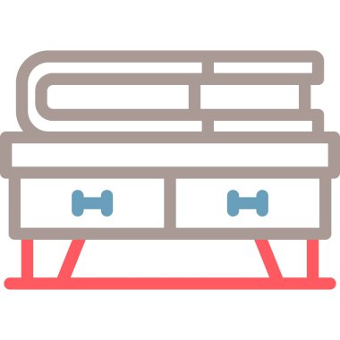 Kitaplık simge vektör çizim