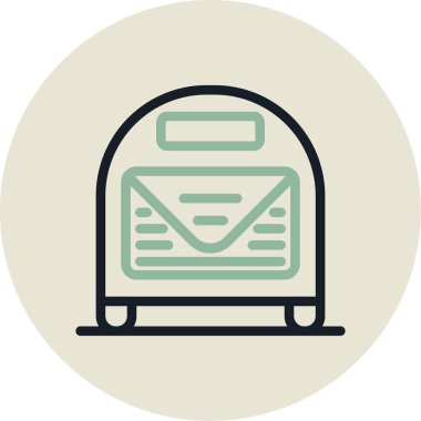 Modern bir simgenin vektör illüstrasyonu