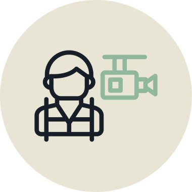 Modern b 'nin vektör illüstrasyonu simge kamerasından yoksun