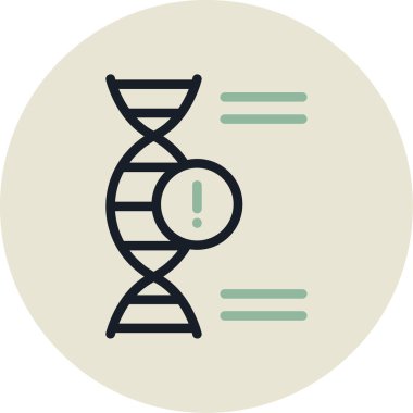 DNA simgesi vektör illüstrasyonu