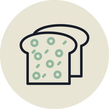 Gıda simgesinin vektör illüstrasyonu