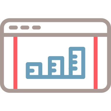 iş düz vektör simgesi