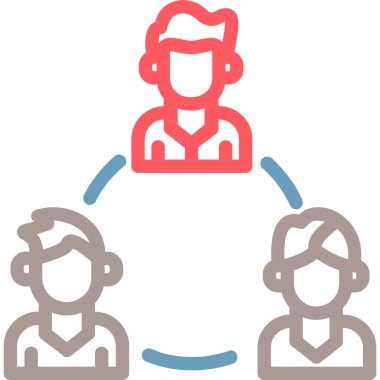 İş adamları. Basit resimleme