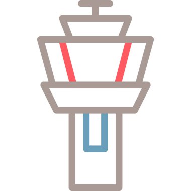 Bir trafik ışığı simgesinin vektör illüstrasyonu