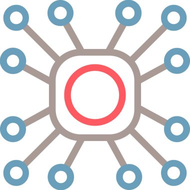 vektör küresel ağ illüstrasyonu