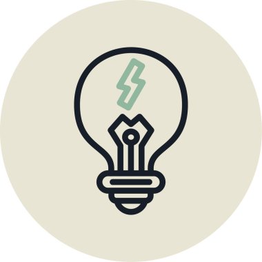 ampul simgesi vektör illüstrasyonu