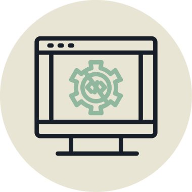 seo modern simgesinin vektör illüstrasyonu