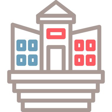 mimari yapı inşaat simgesi - taslak biçimi