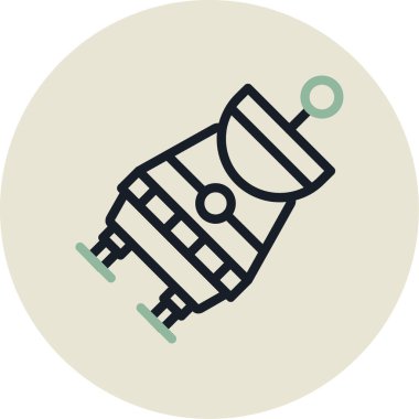 Gaz sobasının vektör illüstrasyonu