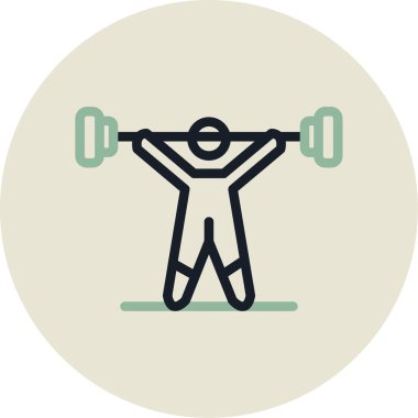 Egzersiz yapan bir adamın vektör çizimi