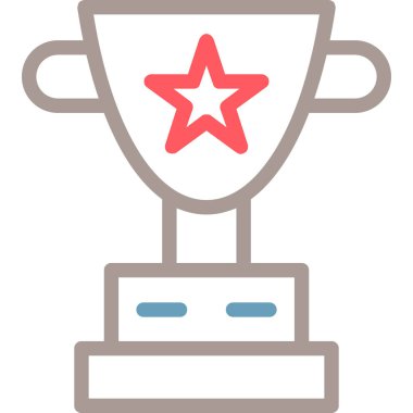 kupa ikonu vektör illüstrasyonu