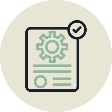 Kontrol listesi. Basit web simgesi tasarımı. vektör illüstrasyonu