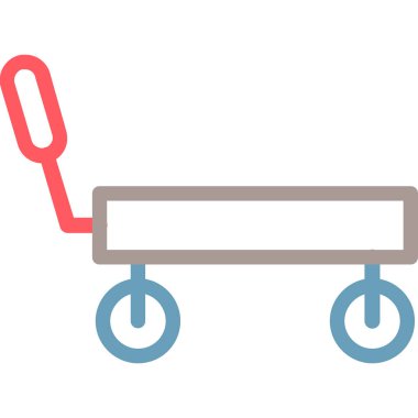 El arabası. Web simgesi basit tasarım