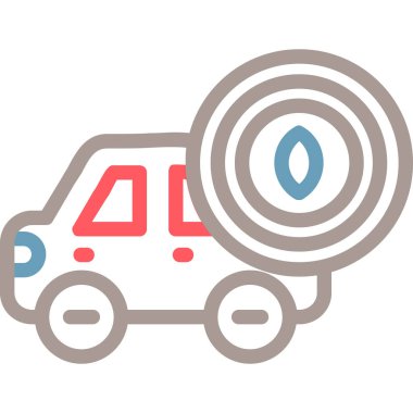 - Araba. Web simgesi basit illüstrasyon