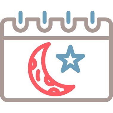 Takvim simgesi vektör illüstrasyonu