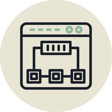 Seo simgesinin vektör illüstrasyonu