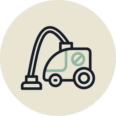 İnşaat vinç renkli vektör simgesi