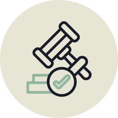 Müzayede çekici ikonu. vektör illüstrasyonu