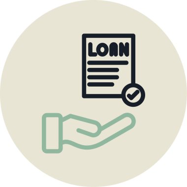 loan icon vector illustration