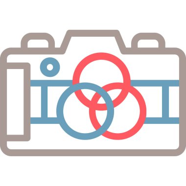 kamera simgesi vektör illüstrasyonu