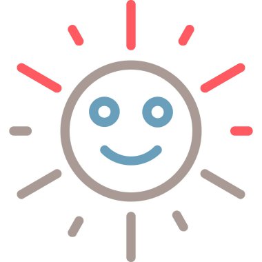 Güneş Simgesi Vektör illüstrasyonu