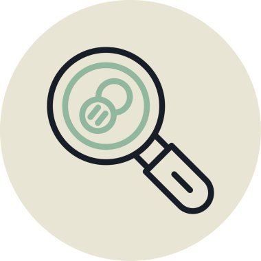 Büyüteç. Web simgesi basit tasarım