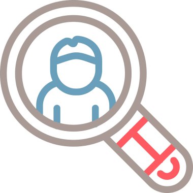 Arama simgesi vektör illüstrasyonu