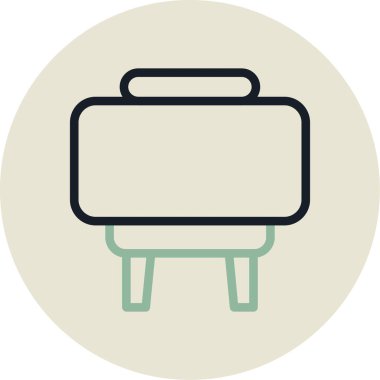 Mobilya simgesinin vektör illüstrasyonu