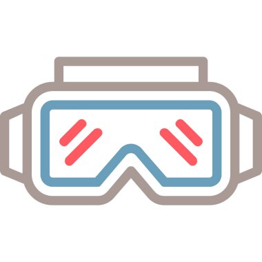 Gözlük. Web simgesi basit illüstrasyon