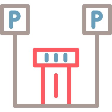 Park simgesi. Vektör çizim