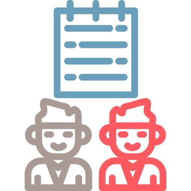 iş görüşmesi vektör simgesi