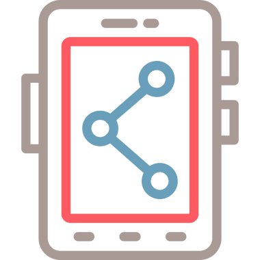 cep telefonu vektör simgesi modern basit vektör çizimi